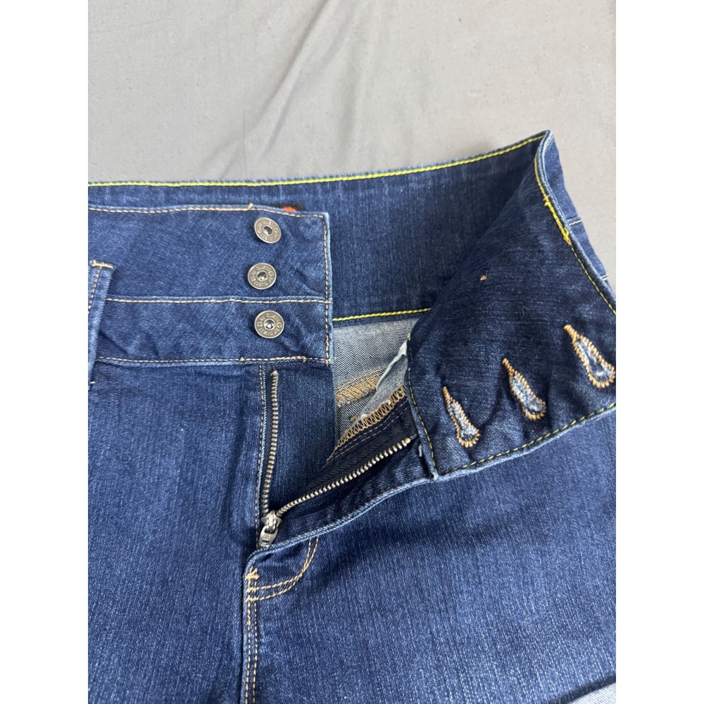 G by GUESS Womens High Waisted Cuffed Denim Shorts Dark Wash Blue Size 29 R60D08 - Picture 8 of 16